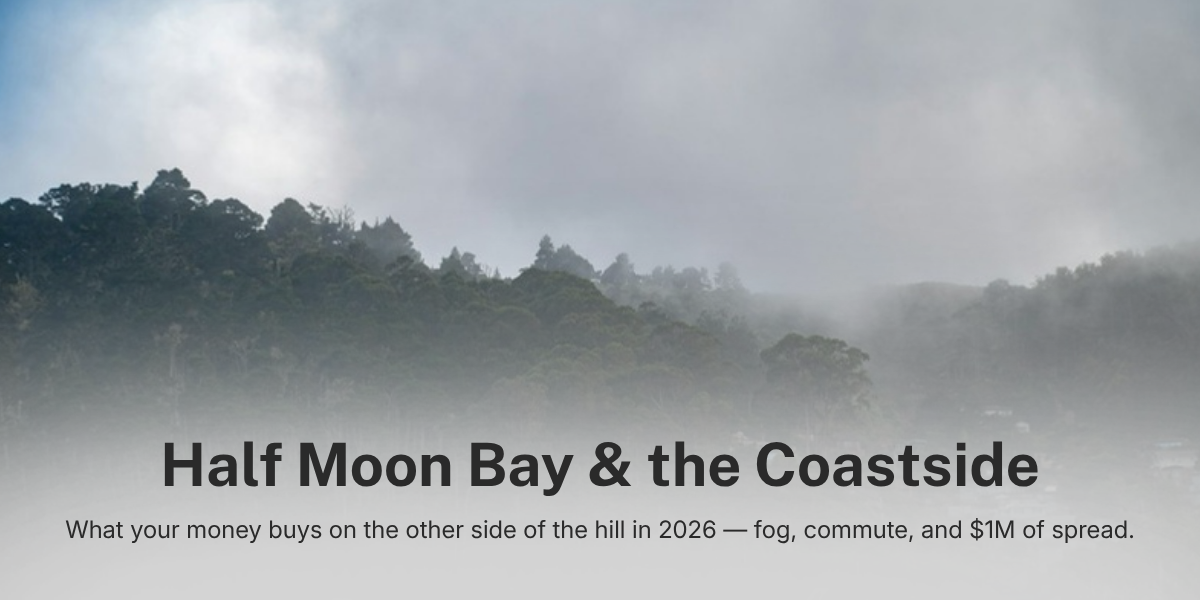 half-moon-bay-coastside-2026 Half Moon Bay Coastside fog rolling over hillside homes: Coastside real estate market guide 2026