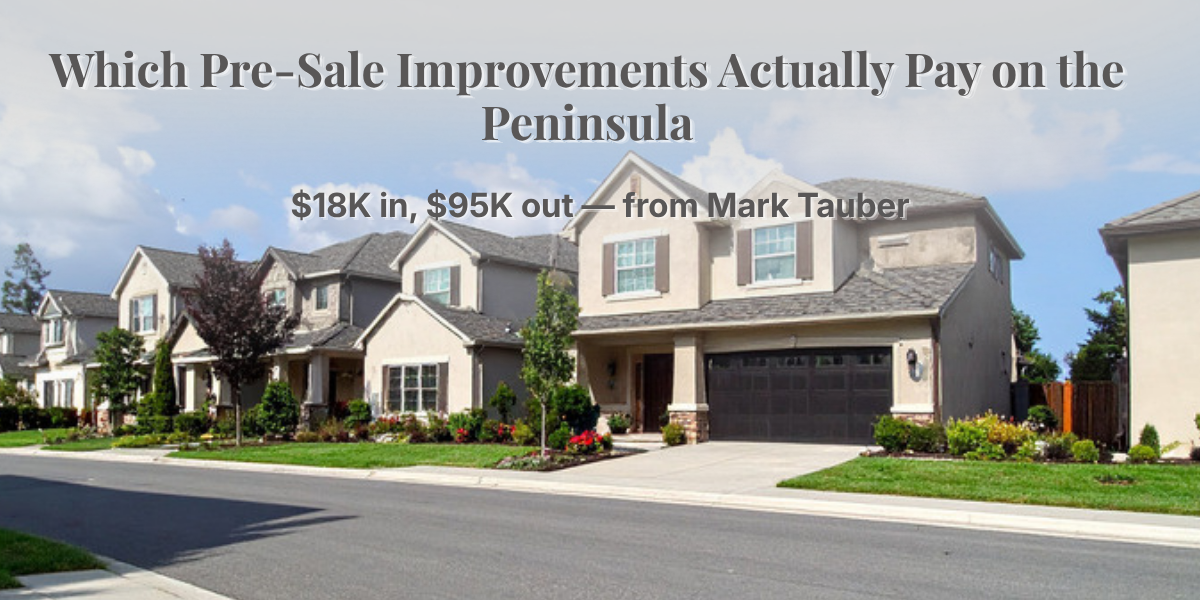 presale-improvements-roi-peninsula-2026 Manicured Peninsula homes with fresh curb appeal: pre-sale home improvements ROI guide 2026