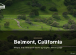 Lush green wooded hillside with a trail near Belmont on the SF Peninsula