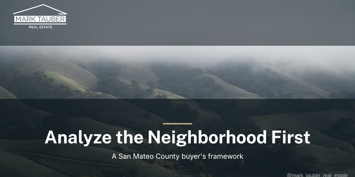 Peninsula neighborhood analysis: coastal fog rolling over green San Mateo County hills