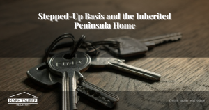 House keys on a wooden table representing an inherited Peninsula home sale